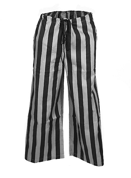 Black grey cheap striped pants